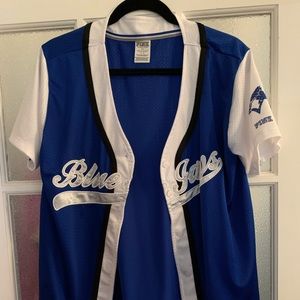 Pink blue jays jersey